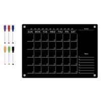 Gambar Magnetic Clear Acrylic Calendar For Fridge Reusable Monthly Weekly Planner Dry Erase Calendar With Markers dari herubaguy undefined 1 Tokopedia