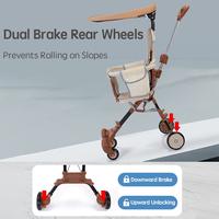 Gambar PANGDUBE Portable Baby Stroller 3.8KG Lightweight Stroller for Baby 1~3 Years Old Kids Foldable Baby Strollers dari niken21 undefined 1 Tokopedia