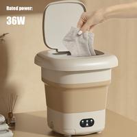 Gambar 9L Portable Washing Machine 3 Gear Folding Washing Machine Multifunction Foldable Washing Machine High Capacity for Baby Clothes dari Chain Hammer undefined 3 Tokopedia