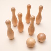 Gambar Wooden Baby Bowling Toy Advanced Sports Training Equipment Kids Tactile Hearing Develop Safety Wooden Products Gifts dari Myles August Thomas undefined 4 Tokopedia