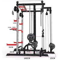 Gambar FOR In Stock Wholesale Home Gym Fitness Equipment Multi Function Crosser Trainer Smith Machine Power Rack Cage Adjustable dari Luxuryvibes undefined 3 Tokopedia