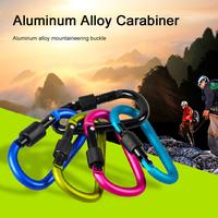 Gambar Type D Carabiner With Lock Professional Climbing Carabiner D Shape Mountaineering Buckle Hook Safety Lock Outdoor Survival Gear dari ROYYANBOTAKK 64DB undefined 3 Tokopedia