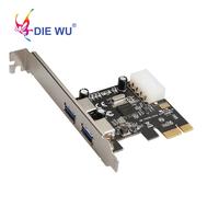 Gambar promo DIEWU PCI Express to 2 USB3.0 expansion card computer accessories USB riser card Adapter for NEC for Windows XP 7 8 10 Vista murah dari PRO ADVANCE undefined 1 Tokopedia