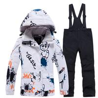 Gambar Fashion, Boy‘s and Girl's, Children's Snow Suit, Snowboard Clothing Sets, Outdoor Wear, Ski Coat and Strap Pant, Kids Costumes dari Rikisep undefined 5 Tokopedia