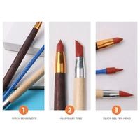 Gambar 3pcs DIY doyes Silicon Rubber Shaper Pens Art Craft Supplies Pottery Clay Sculpture Tools Ceramics Carving Modeling Shaping Tool dari Eri Burton undefined 2 Tokopedia
