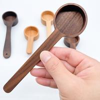 Gambar Home Black Walnut Measuring Spoon Set Kitchen Spoon Long and Short Handle Coffee Measuring Spoon Wooden Coffee Measuring Tools dari DeanWelch undefined 1 Tokopedia