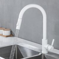 Gambar White Sensor Pull Down Kitchen Faucets Hot and Cold Touch Stainless Steel Kitchen Faucets Mixer Home Sensor Touch Kitchen Taps dari tokodahliaaaa undefined 3 Tokopedia
