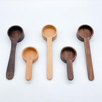 Gambar Home Black Walnut Measuring Spoon Set Kitchen Spoon Long and Short Handle Coffee Measuring Spoon Wooden Coffee Measuring Tools dari DeanWelch undefined 2 Tokopedia