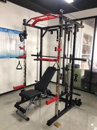 Gambar FOR In Stock Wholesale Home Gym Fitness Equipment Multi Function Crosser Trainer Smith Machine Power Rack Cage Adjustable dari Luxuryvibes undefined 4 Tokopedia