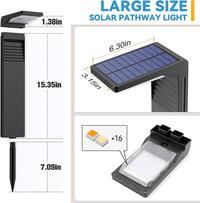Gambar new  Garden Lights Outdoor Decoration Solar Lawn Lights Waterproof LED light for Yard Pathway Landscape Bollard Solar Power Lighting murah dari PRO ADVANCE undefined 5 Tokopedia