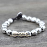 Gambar (IMPORT) Anslow Sale New Design Handmade DIY Zinc Alloy Beads Unique Silver Plated Friendship Wrap Bracelets Birthday Day Gift LOW0497LB dari ShiningMarket undefined 1 Tokopedia