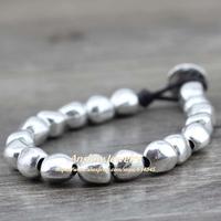 Gambar (IMPORT) Anslow Sale New Design Handmade DIY Zinc Alloy Beads Unique Silver Plated Friendship Wrap Bracelets Birthday Day Gift LOW0497LB dari ShiningMarket undefined 2 Tokopedia