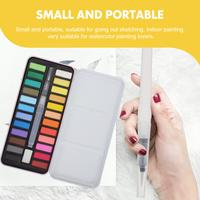 Gambar Solid Watercolor Multi-function Gouache Paint Kit Supply Draw Paints Accessory Plastic Sponge Travel Child dari Pushpa Rrachana undefined 5 Tokopedia