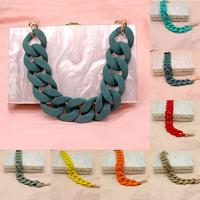 Gambar 1PC 38cm Detachable Replacement Shoulder Bag Strap Fish Bone Acrylic Resin Handbag Chain Strap Bands Bag Accessories Bag Handles dari minajin52 undefined 5 Tokopedia