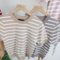 Gambar ATASAN KNIT SALUR ONE-K 141720 FASHION WANITA IMPORT BANGKOK ONE012 - RED dari bebellaid undefined 5 Tokopedia