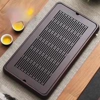 Gambar GIANXI Home And Kitchen Wooden Tray Rectangle Bamboo Tea Tray For Chaban Tea Table Coffee And Tea Tools  Decorative Tray dari HIrmizah khr1jahk undefined 5 Tokopedia