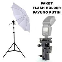 Gambar Paket Light Stand Matvel + Payung Putih + Flash Holder Lightstand Tas Tripod Bag Lampu Lighting Studio Speedlite Ring Light Led Video Kamera Foto Fill Lamp Hot Shoe Kaki Mua Make Up dari mamatchell undefined 1 Tokopedia