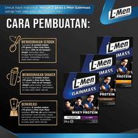 Gambar L Men Gain Mass Whey Protein 225Gr Banana Coklat Taro Sachet [Terlaris] [Terbaik] - COKLAT 225 dari Nibelle Official undefined 3 Tokopedia