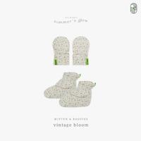 Gambar BARANG TERLARIS HAMAKO MITTEN + BOOTIES SET SARUNG TANGAN & SEPATU BAYI TENCEL SOCKS READYY - Vintage Bloom dari ASAIF undefined 3 Tokopedia