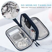 Gambar (IMPORT) Travel Organizer Electronics Accessories Organizer Portable Waterproof Double Layers Storage for Cable Hard Disk Power Bank dari Miyaro Shop undefined 1 Tokopedia