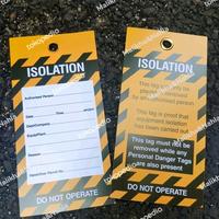 Gambar 100% NEW SAFETY WARNING TAG - EQUIPMENT LOCKED OUT HAPPY SHOPING dari roman277263 undefined 4 Tokopedia