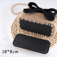 Gambar 18*8CM Rectangle Oval PU Bag Bottom For Knitting Bag Handbag Bottom With Holes Wear-Resistant Shoulder Bag Parts DIY Accessories dari tokosuhartinii undefined 4 Tokopedia