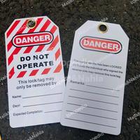 Gambar 100% NEW SAFETY WARNING TAG - EQUIPMENT LOCKED OUT HAPPY SHOPING dari roman277263 undefined 1 Tokopedia