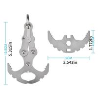 Gambar Folding Grappling Hook Multifunctional Stainless Steel Survival Outdoor Climbing Claw Carabiner Camping Gear Multitool Edc Gear dari Sharada Deepak undefined 5 Tokopedia