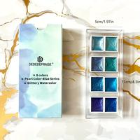 Gambar 8 Colors Solid Watercolor Paint Set Glitter Solid Watercolors Art Supplies for Artists, Students and Painting Beginners dari Pushpa Rrachana undefined 4 Tokopedia