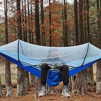 Gambar Outdoor Camping Hammock Automatic Quick-opening Mosquito Net Hammock Sleeping Swing Hammock Garden Furniture Bed Camping Supply dari ata11 undefined 2 Tokopedia