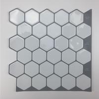 Gambar Tile Stickers Home Waterproof Self adhesive Mosaic Vinyl Wall Kitchen Peel and Stick Backsplash Bathroom Decor paper dari Xeno Force undefined 4 Tokopedia