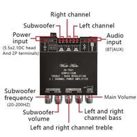 Gambar Produknya sudah siap Original Audio Stereo Bass Power Amplifier Board ZK-TB21 TPA3116D2 Bluetooth 5.0 Amplifier Board 50Wx2+100W Bluetooth Amplifier Class D 2.1CH Subwoofer Amplifier Board - ZK-TB21 dari jaya tani by undefined 5 Tokopedia