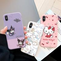 Gambar Cartoon Phone Case for For Apple iphone X XS Max XR 10 Girls Anti-drop Cinnamoroll Kuromi Hello Kitty Silicone Siling Back Cover dari SIRAYKA difraka undefined 1 Tokopedia