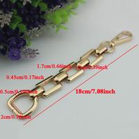 Gambar 18CM Short Metal Chain Bag Extension Chain For Handle Bag Handbag Gold Silver Shoulder Strap Replacement DIY Accessories For Bag dari tokosuhartinii undefined 3 Tokopedia