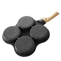 Gambar Kitchen Four-Hole Non-Stick Omelet Pancakes Ham Eggs Frying Pan Cooking Tool For Home Cooking, Hotel And Restaurant dari Icebound Phantom undefined 3 Tokopedia