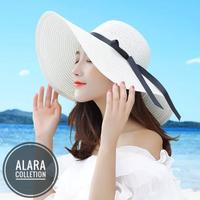 Gambar Topi pantai lebar ggir anti uv nita fashion topi import dari JessenSto undefined 4 Tokopedia