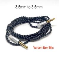 Gambar Custom HiFi Headphone Cable Aux Replacement 2.5mm 3.5mm With Mic - 3.5mm to 3.5mm, Brown Non Mic dari Onebest Choice undefined 4 Tokopedia