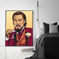 Gambar Kitchen Funny Posters and Prints Decorating Canvas Wall Pictures Red Wine Man Laughing Retro Art Painting Home Decor Frameless dari yamahi63 undefined 1 Tokopedia