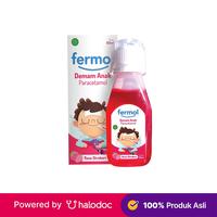 Gambar Fermol Demam Anak Sirup Rasa Stroberi 60 ml - Halodoc dari Apotek Halomedika Cicendo undefined 1 Tokopedia