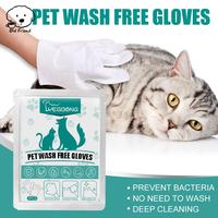 Gambar 2/6pcs Pet Disposable Cleaning Gloves Wash Free Cats Dogs SPA Bath Supplies Massage Non Woven Fabric No Rinse Eye Wipe Gloves dari tamdina74 undefined 2 Tokopedia