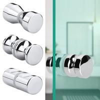 Gambar NEWMEROFA Durable Bathroom Hardware Kitchen Shower Door Handle Wardrobe Pulls Glass Door Knob Cabinet Handle - silver-A dari Zazan Seller undefined 4 Tokopedia