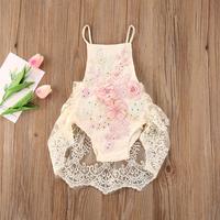 Gambar 2020 Baby Summer Clothing Infants Kids Baby Floral Lace Embroidery Jumpsuit Bodysuit dari endog puyuh gHH undefined 2 Tokopedia