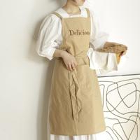 Gambar Home Apron Minimalist Letter Sleeveless Apron Korean Anti Fouling and Anti Oil Baking Kitchen Lace Up Tank Top Long Apron dari 34HASNAHH 64 undefined 4 Tokopedia