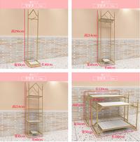 Gambar IMPORT Golden children's clothing store display rack children's clothing creative display trendy children's clothes hanger dari Chocodelightt undefined 1 Tokopedia