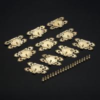 Gambar DRELD 10Pcs Antique Gold Jewelry Box Padlock Latch Hasp Locked Wooden Wine Gift Box Handbag Buckle Hardware Accessories 41*24mm dari MINYAK URUT 04 undefined 2 Tokopedia