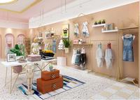 Gambar IMPORT Golden children's clothing store display rack children's clothing creative display trendy children's clothes hanger dari Chocodelightt undefined 2 Tokopedia