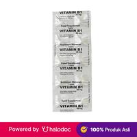 Gambar Vitamin B1 50 mg 10 Tablet - Vitamin & Suplemen A,B & E - Halodoc dari Apotek Sehat Batu Malang undefined 1 Tokopedia