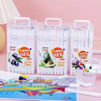 Gambar 12/24 pcs/set Double Tip Marker Pen Washable Graffiti Pen Stationery Pen Set Art Markers School Office Supplies Markers Set dari goeginooSh undefined 3 Tokopedia
