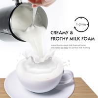 Gambar (IMPORT) DEVISIB Automatic Milk Frother Electric Hot and Cold for Making Latte Cappuccino Coffee Frothing Foamer Kitchen Appliances 220V dari BlessStore_1 undefined 4 Tokopedia