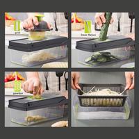 Gambar Multifunctional Home Vegetable Cutter 14-Piece Peeling Knives Safe And Durable Kitchen Cooking And Baking Tool Accessories dari DEN48 BOYYsh undefined 5 Tokopedia